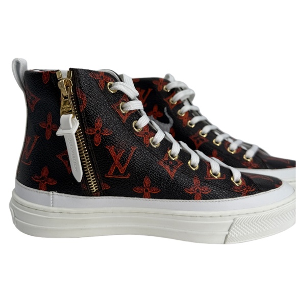 Louis Vuitton Catogram Stellar Sneaker Boots – Marron Monogram Canvas  Cat/Dog - Picture 7 of 7